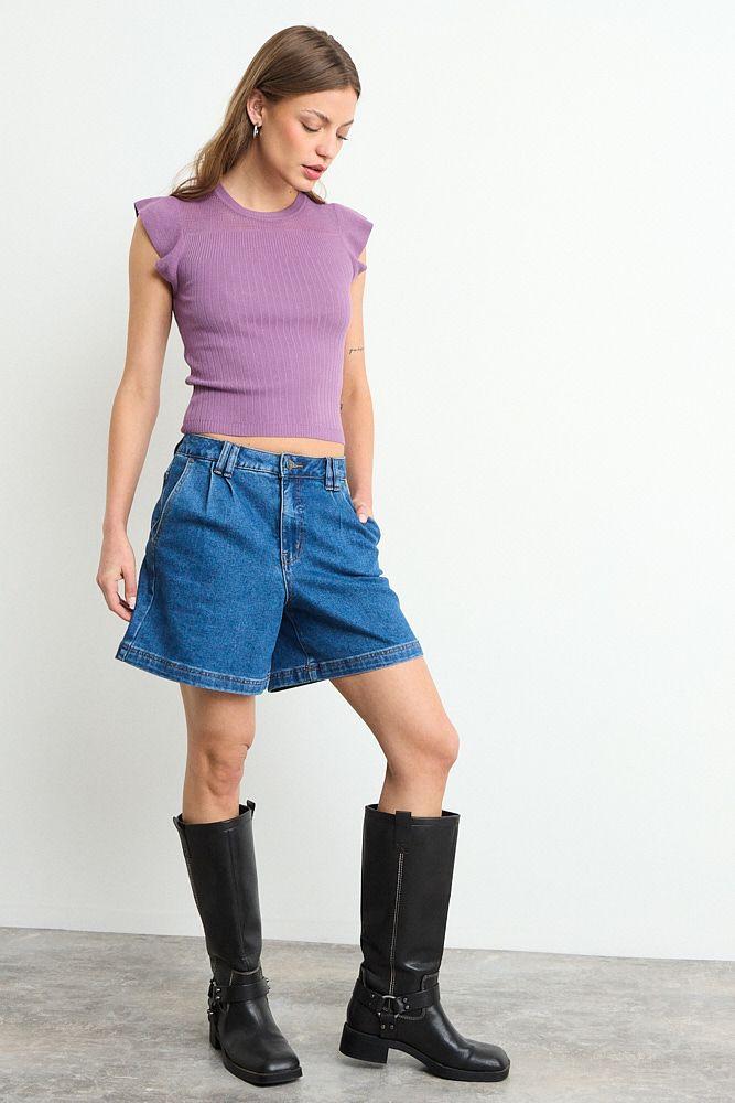 Polera Tejida Morado iO 18104225020211-3