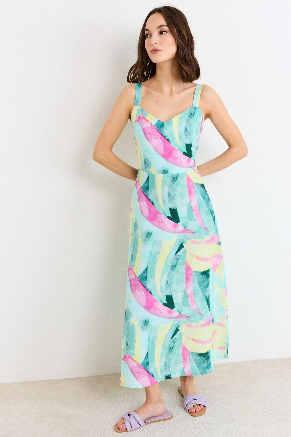 Vestido Largo Verde Ash 13507226051137-1