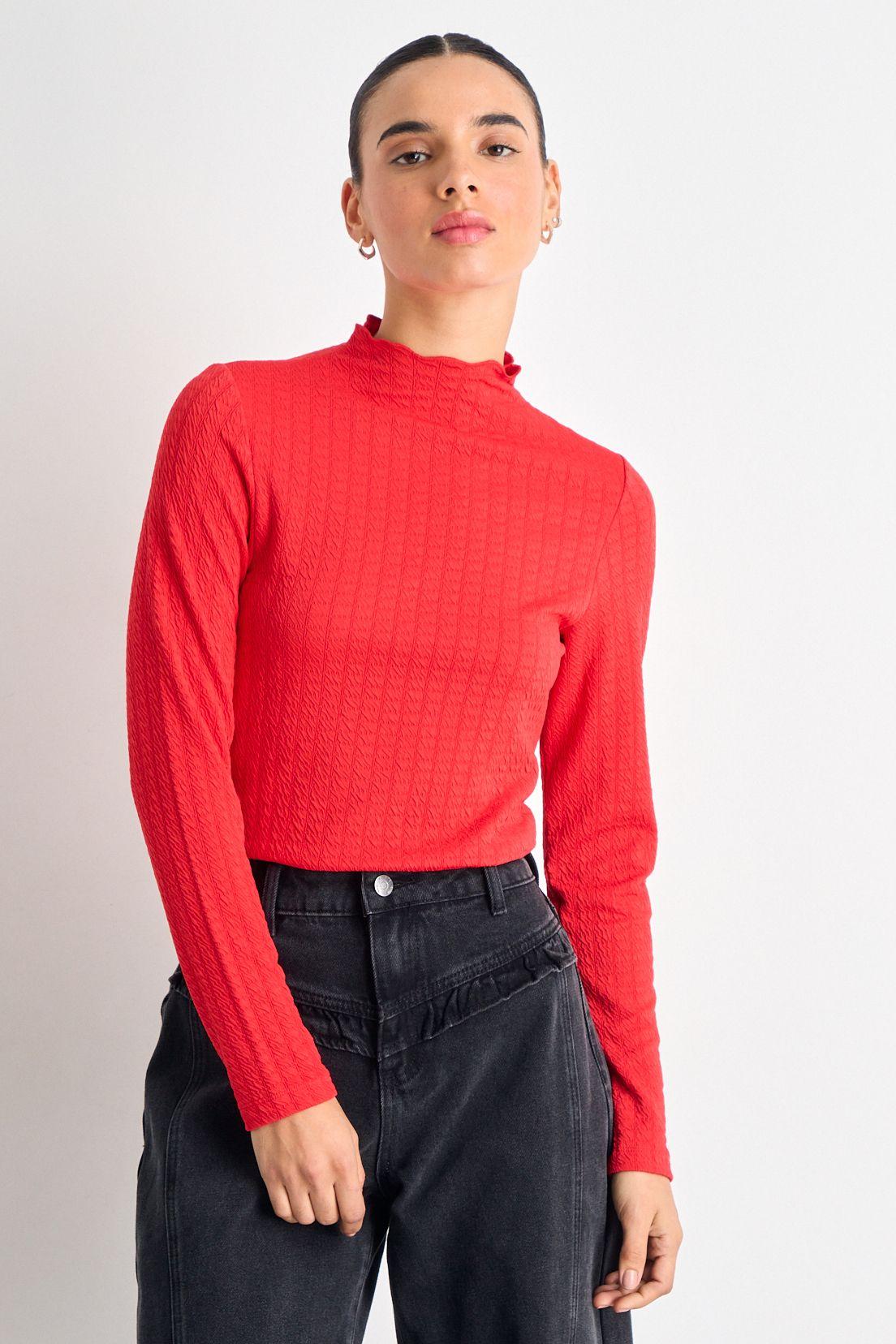 Polera Manga Larga Rojo iO 14220225058103-0