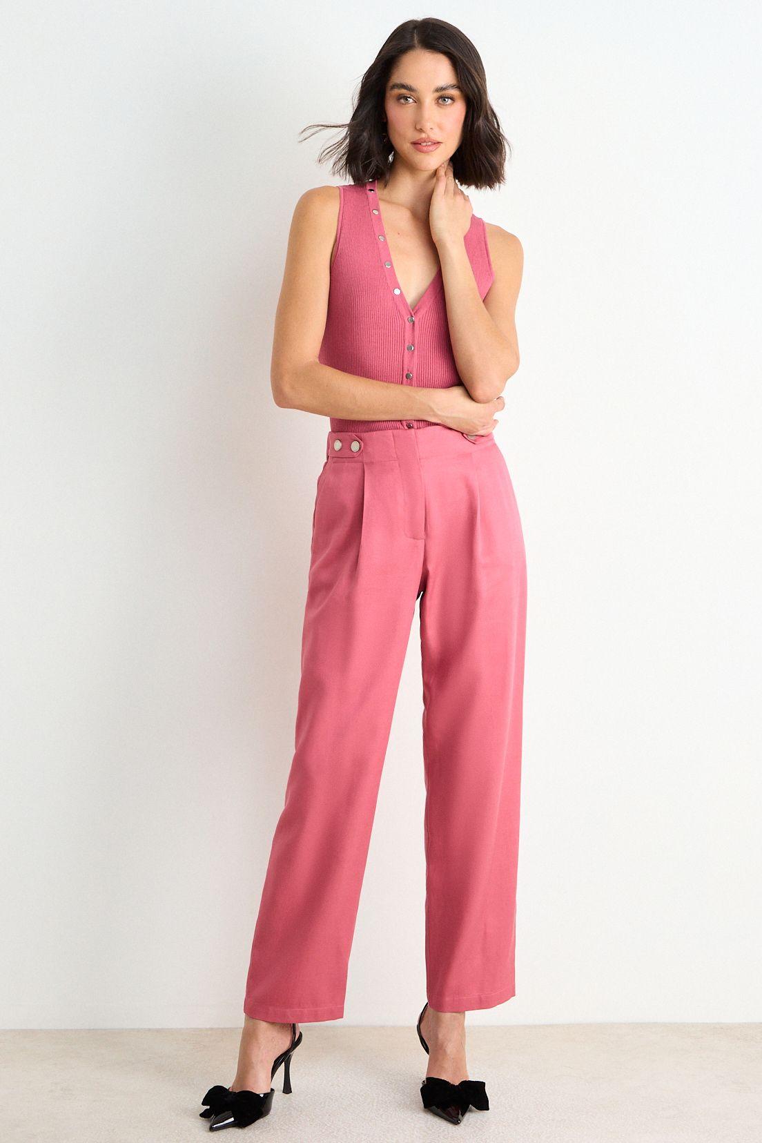 Pantalon Moda Liso Rosado Ash 11007126054131-0