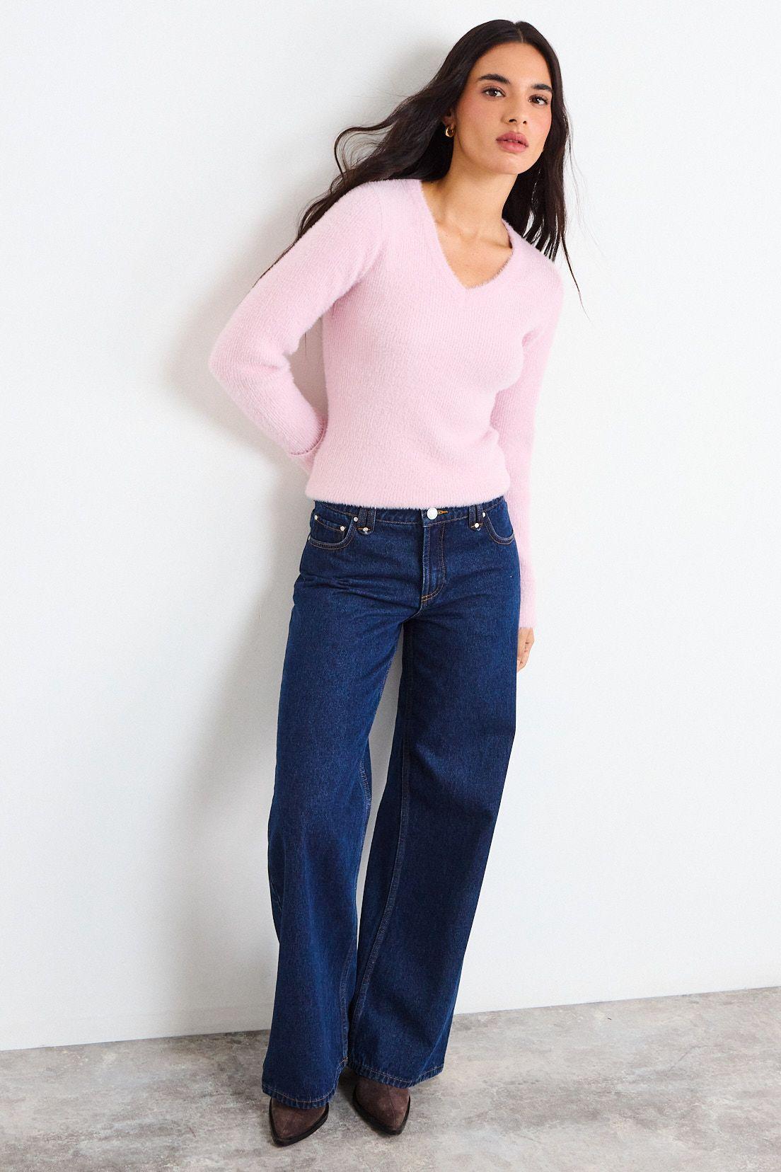 Sweater Liso Rosa iO 18120126027123-4
