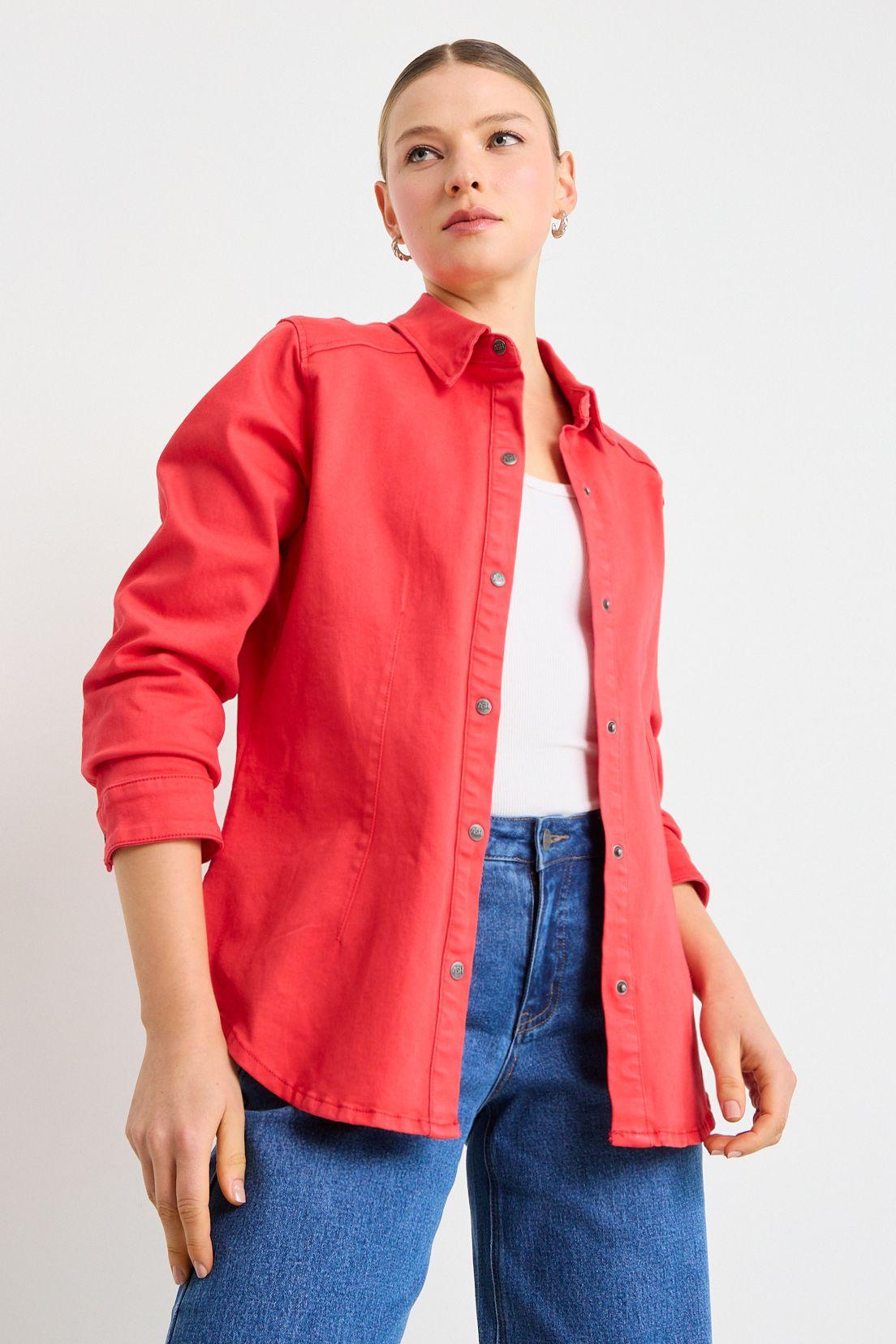 Blusas Manga Larga Rojo Ash 14807225001103-0