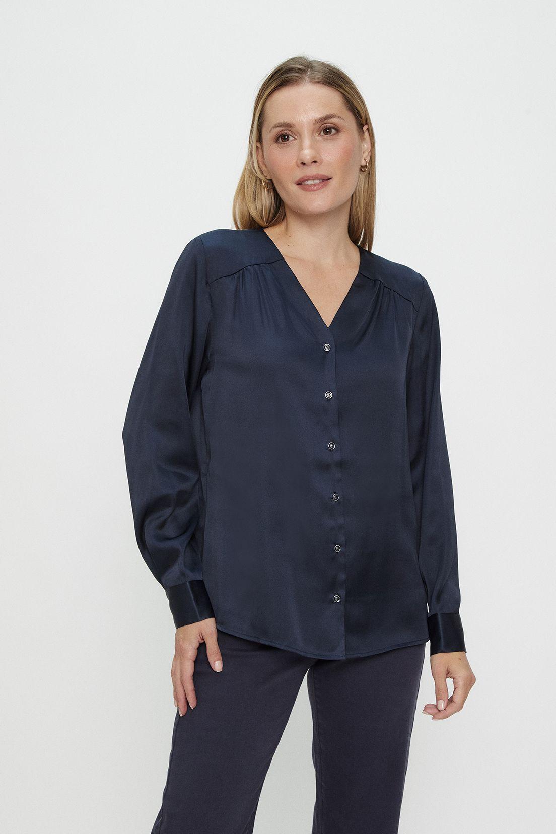 Blusa Lisa Azul Ma Griffe 14002224001104-1