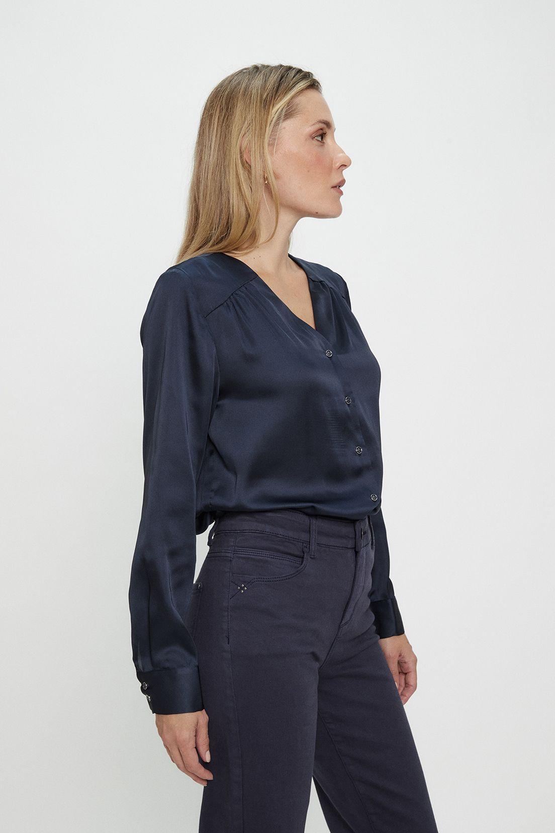 Blusa Lisa Azul Ma Griffe 14002224001104-3