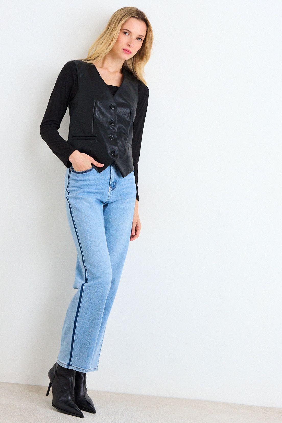 Gilet Liso Negro 16204125002102-3
