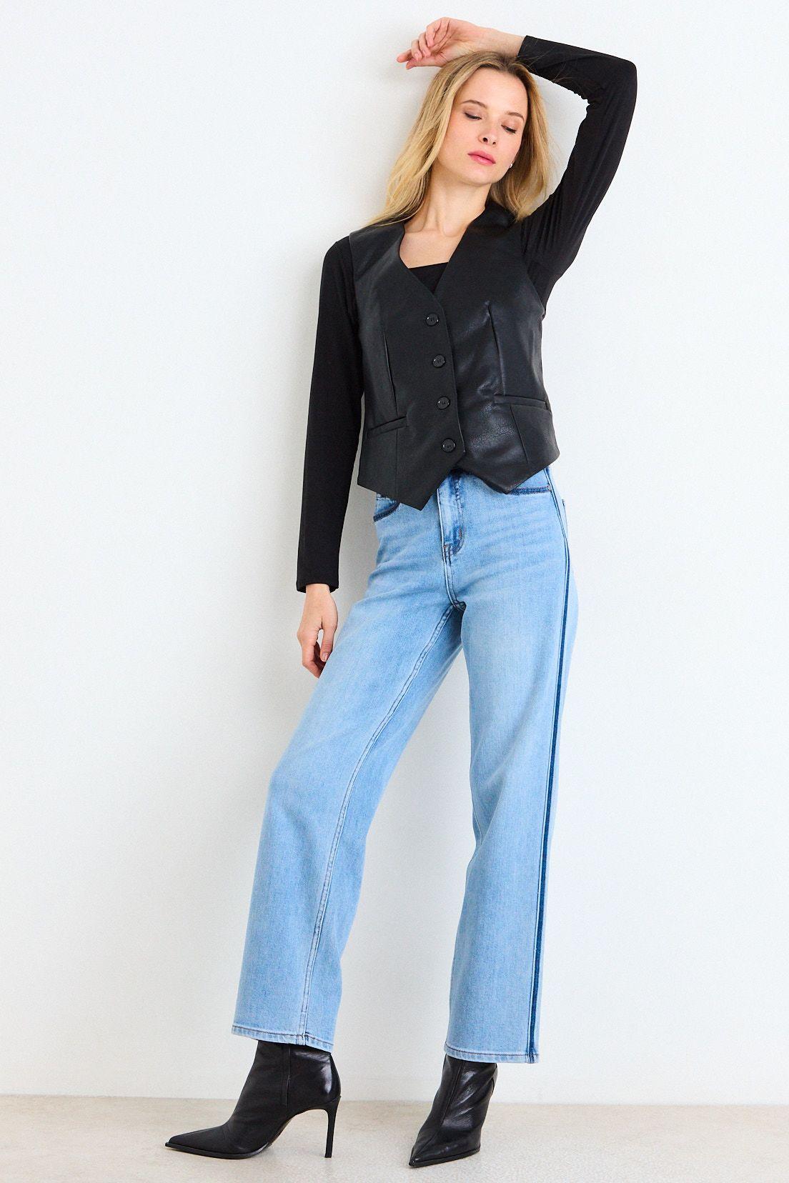 Gilet Liso Negro 16204125002102-4