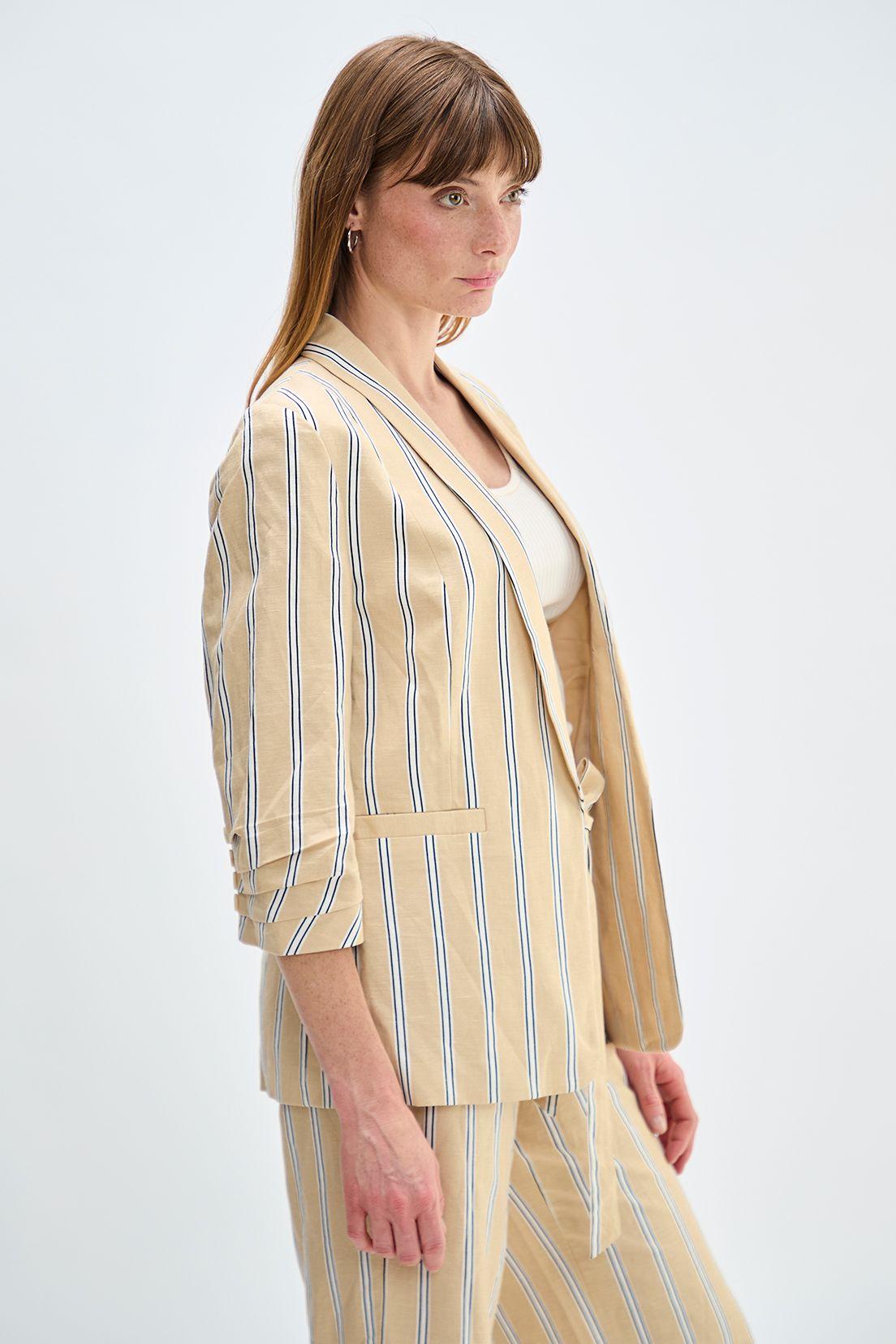 Blazer Estampado Beige Ash 16107224052106-3