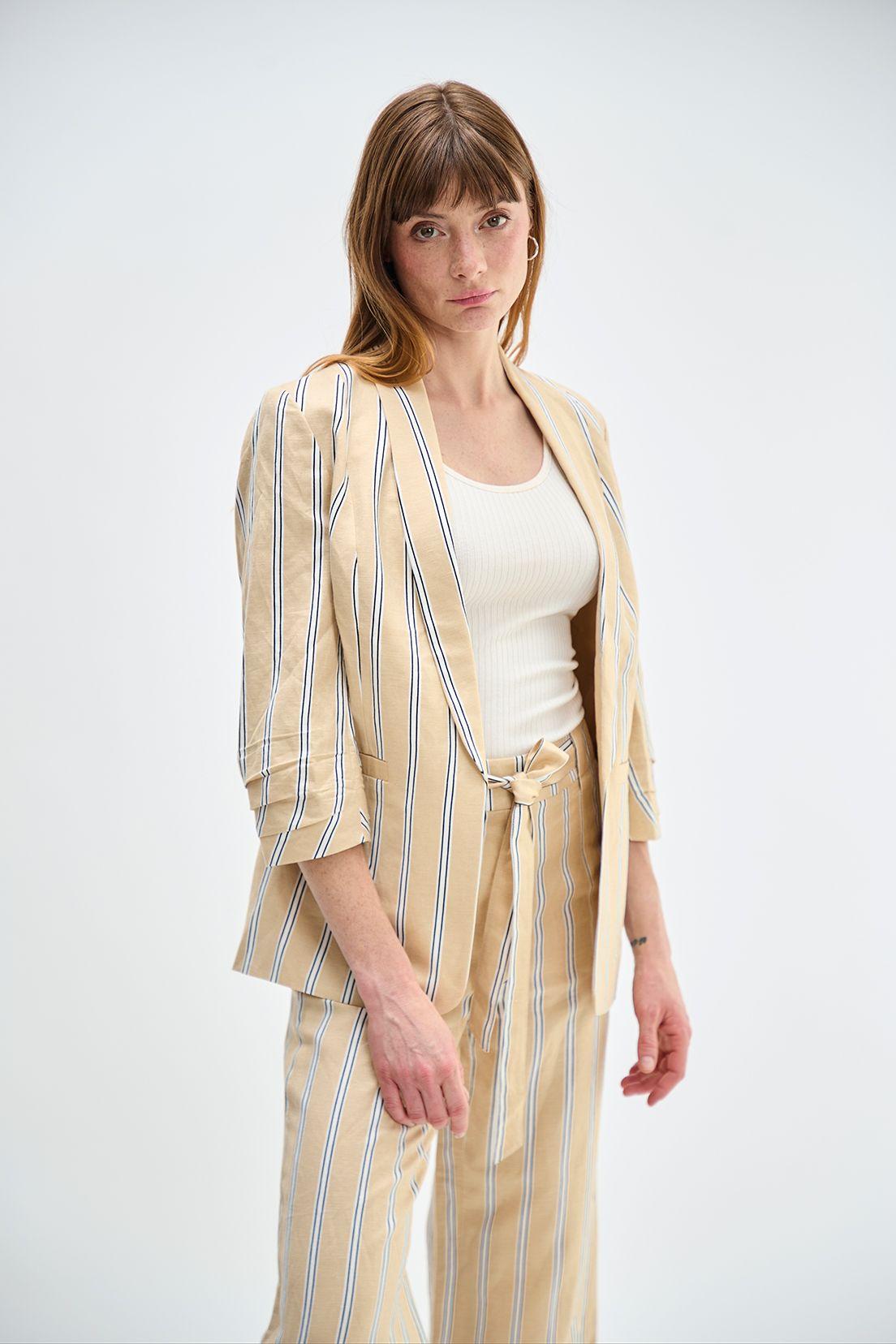 Blazer Estampado Beige Ash 16107224052106-1