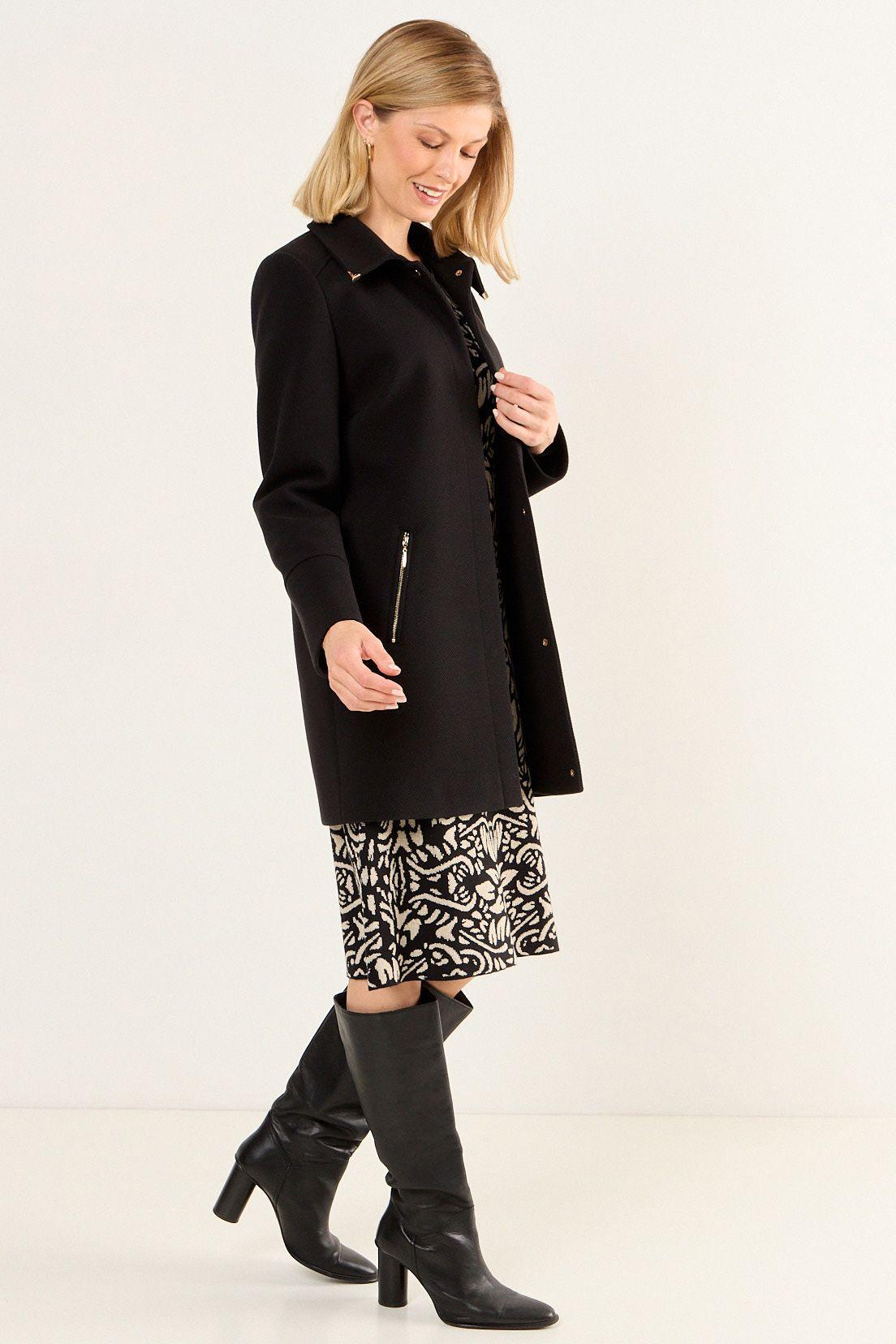 Chaqueton Cuello Camisero Negro Ma Griffe 17202126001102-3