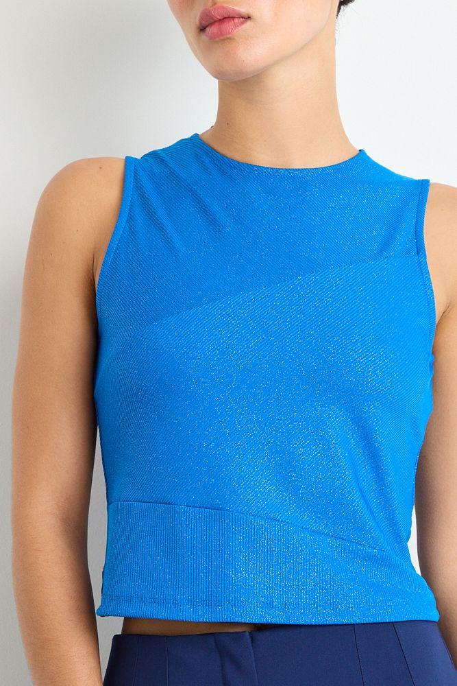 Polera Sin Mangas Azul iO 14220225060134-1