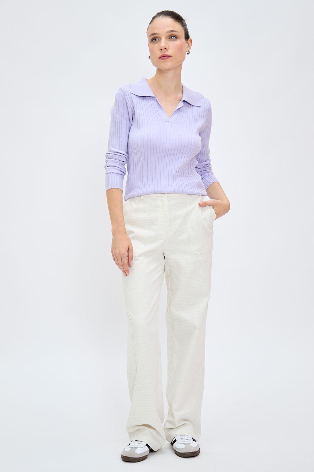 Sweater Liso Lila 18120224071211-3