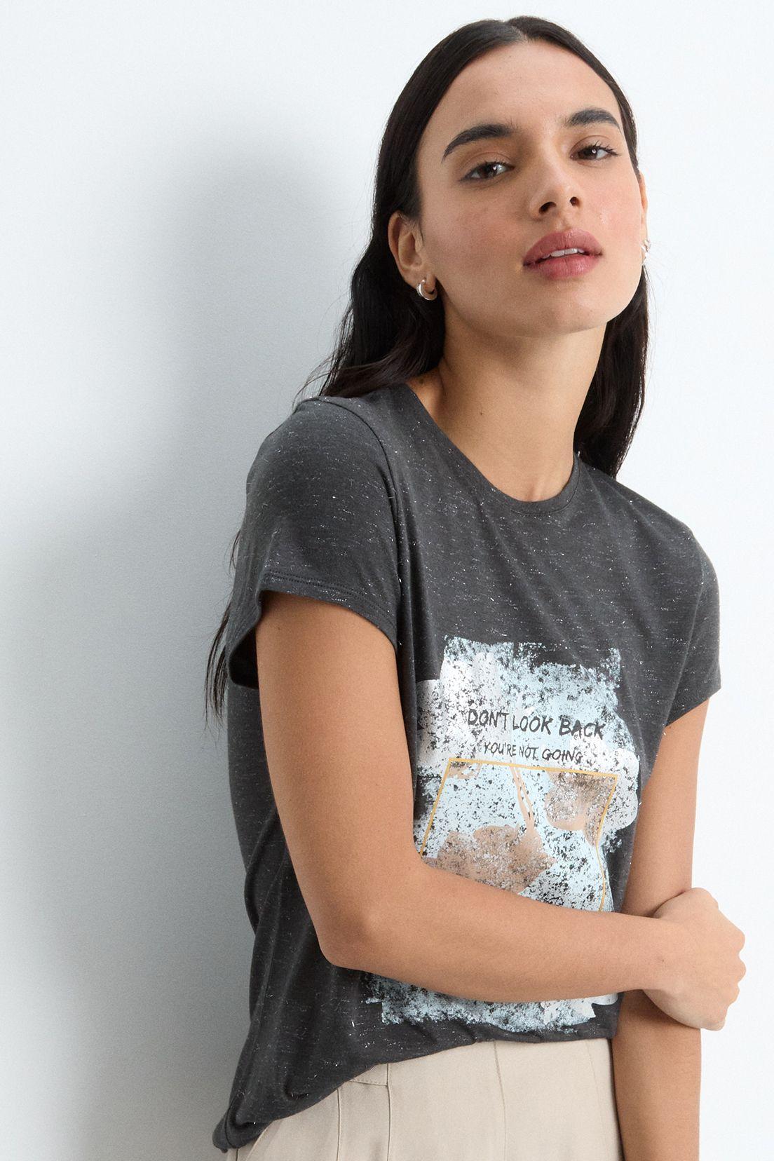 Polera Manga Corta Gris iO 14620225050163-4