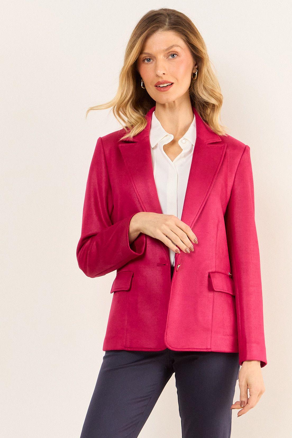 Blazer Antelina Fucsia Ma Griffe 16002226050116-0