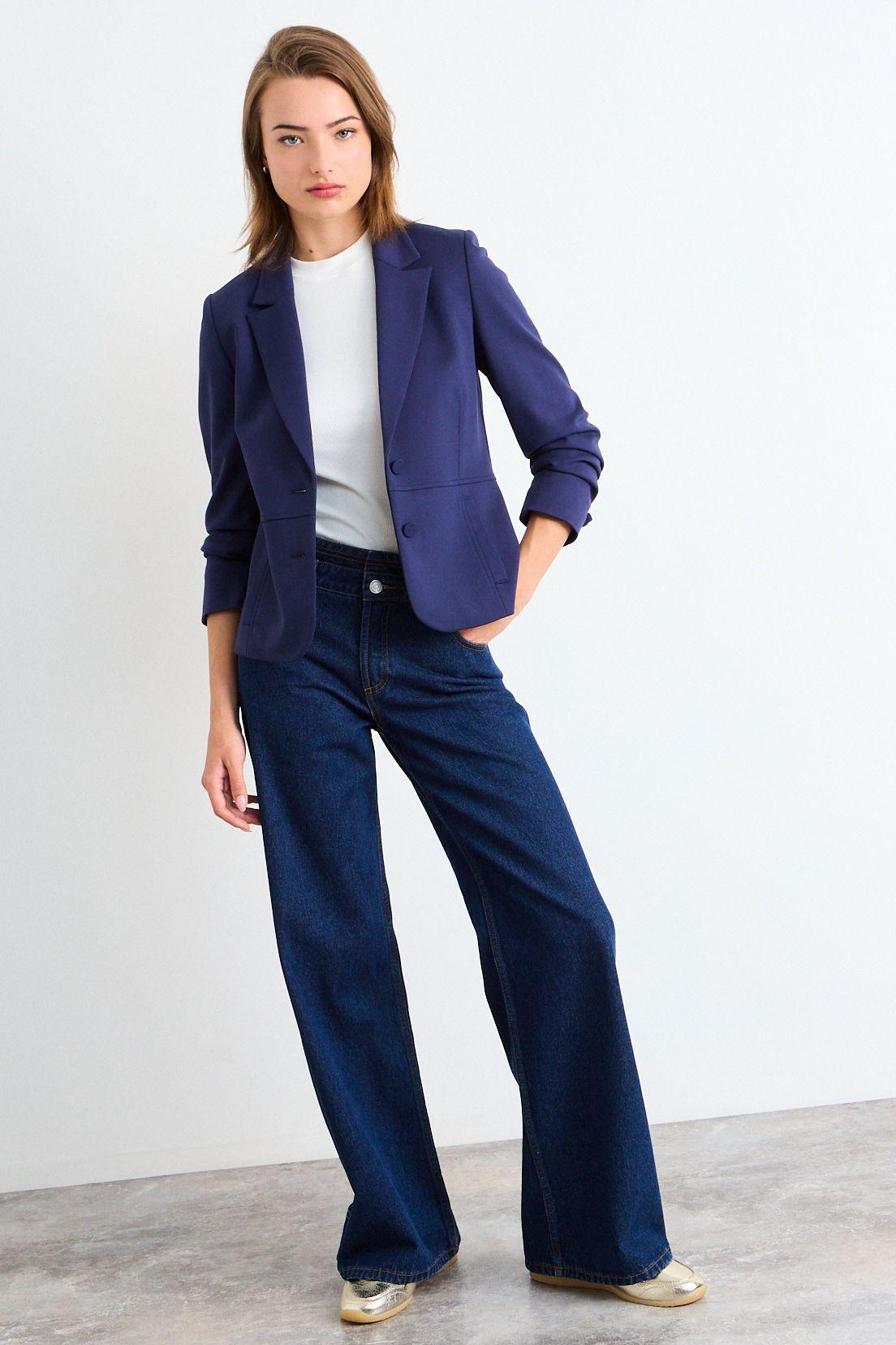 Blazer Liso Azul iO 16020126012104-3