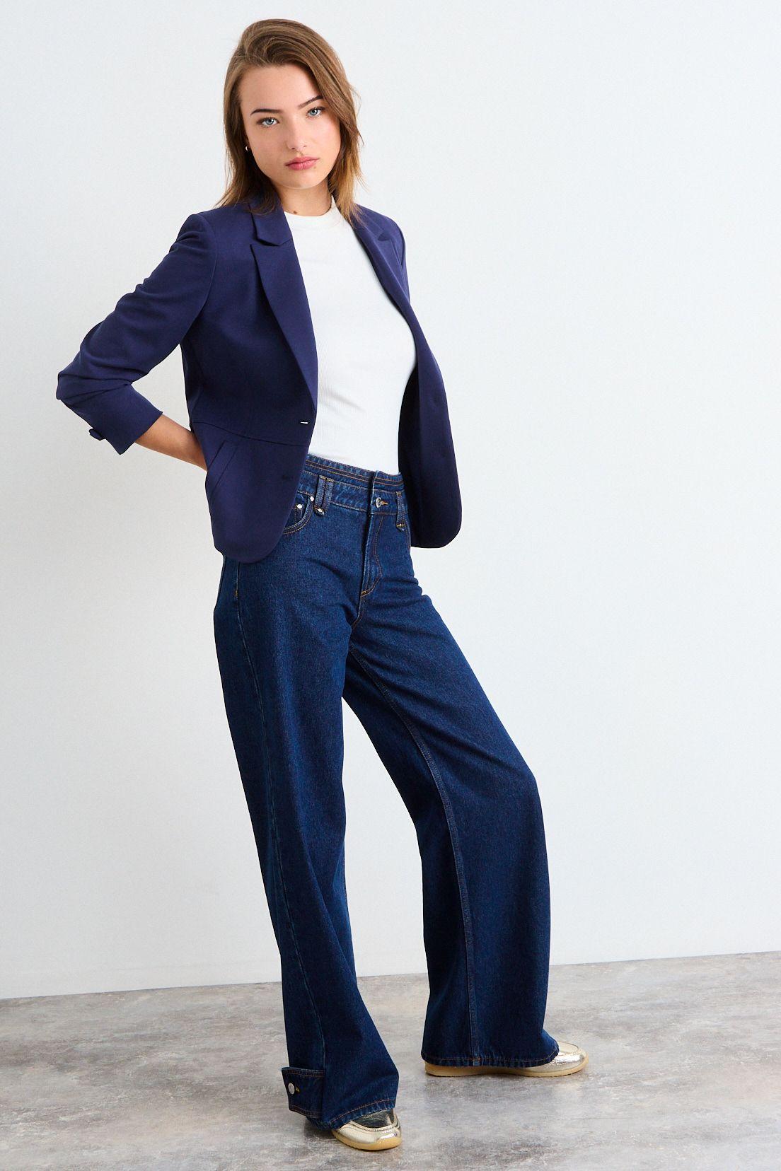 Blazer Liso Azul iO 16020126012104-4