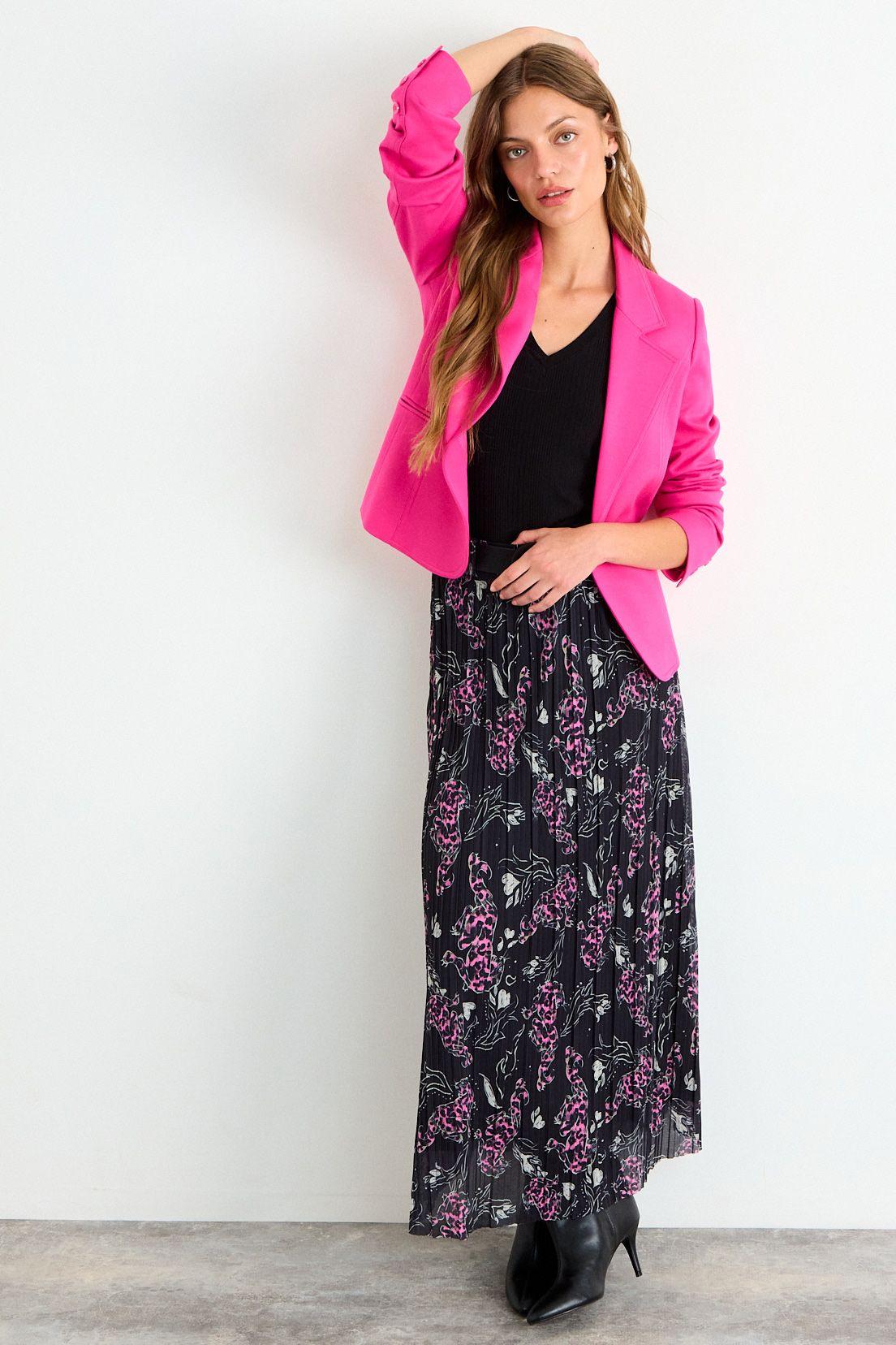 Blazer Liso Fucsia iO 16020126055116-3