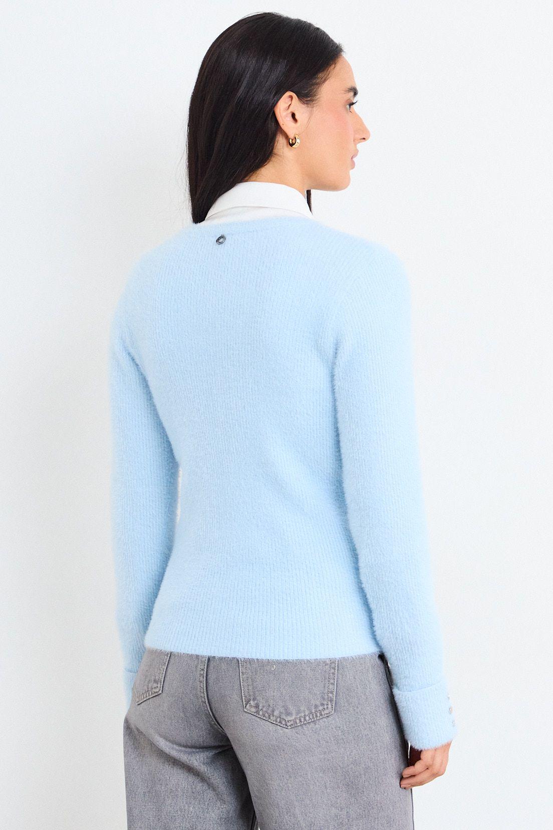 Sweater Liso Celeste iO 18120126027110-3