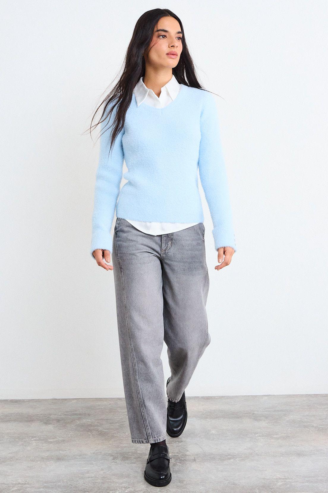 Sweater Liso Celeste iO 18120126027110-4
