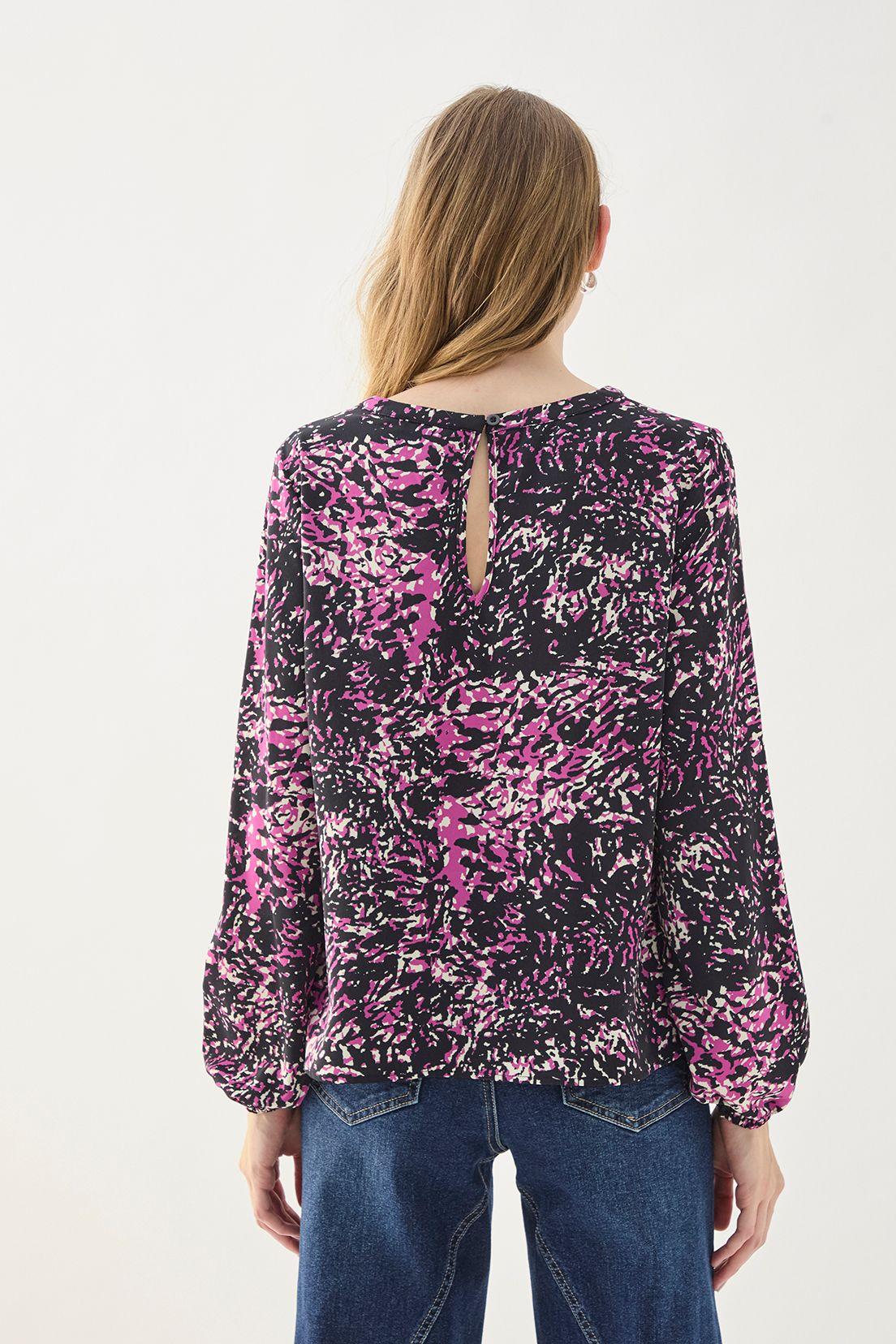 Blusa Manga Larga Fantasia Morado 14107125055121-3