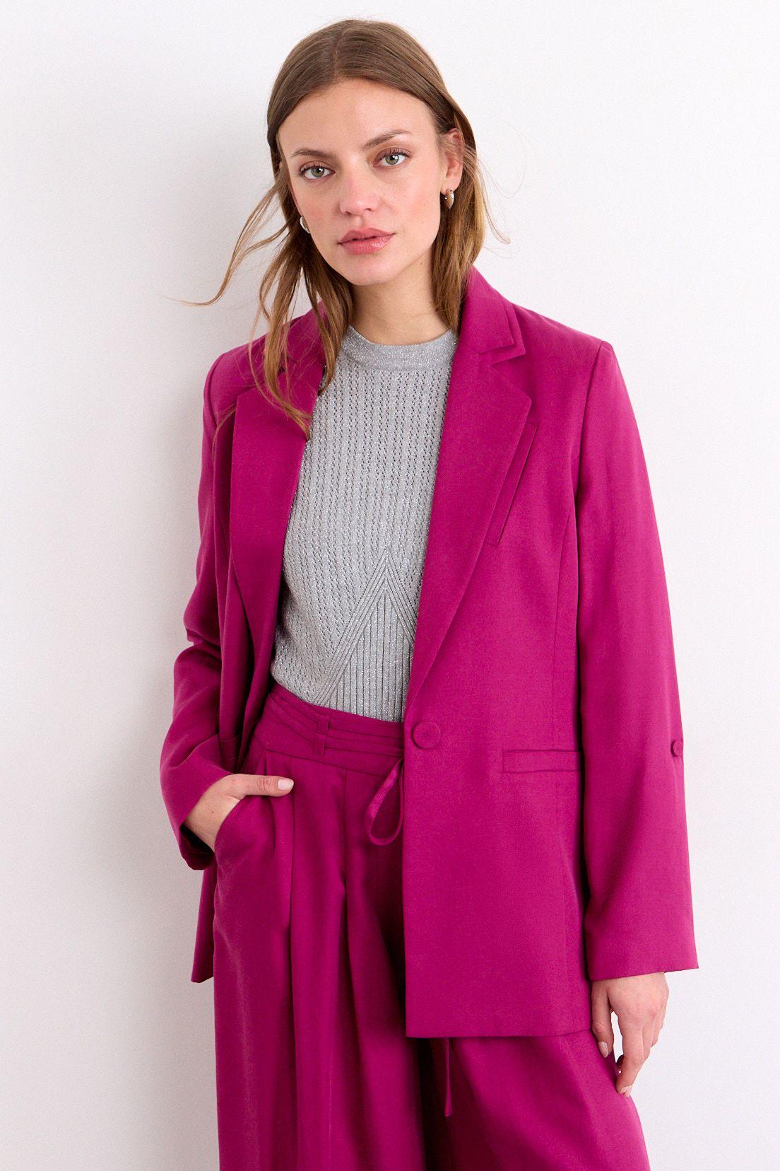 Blazer Liso Fucsia iO 16020226054112-1