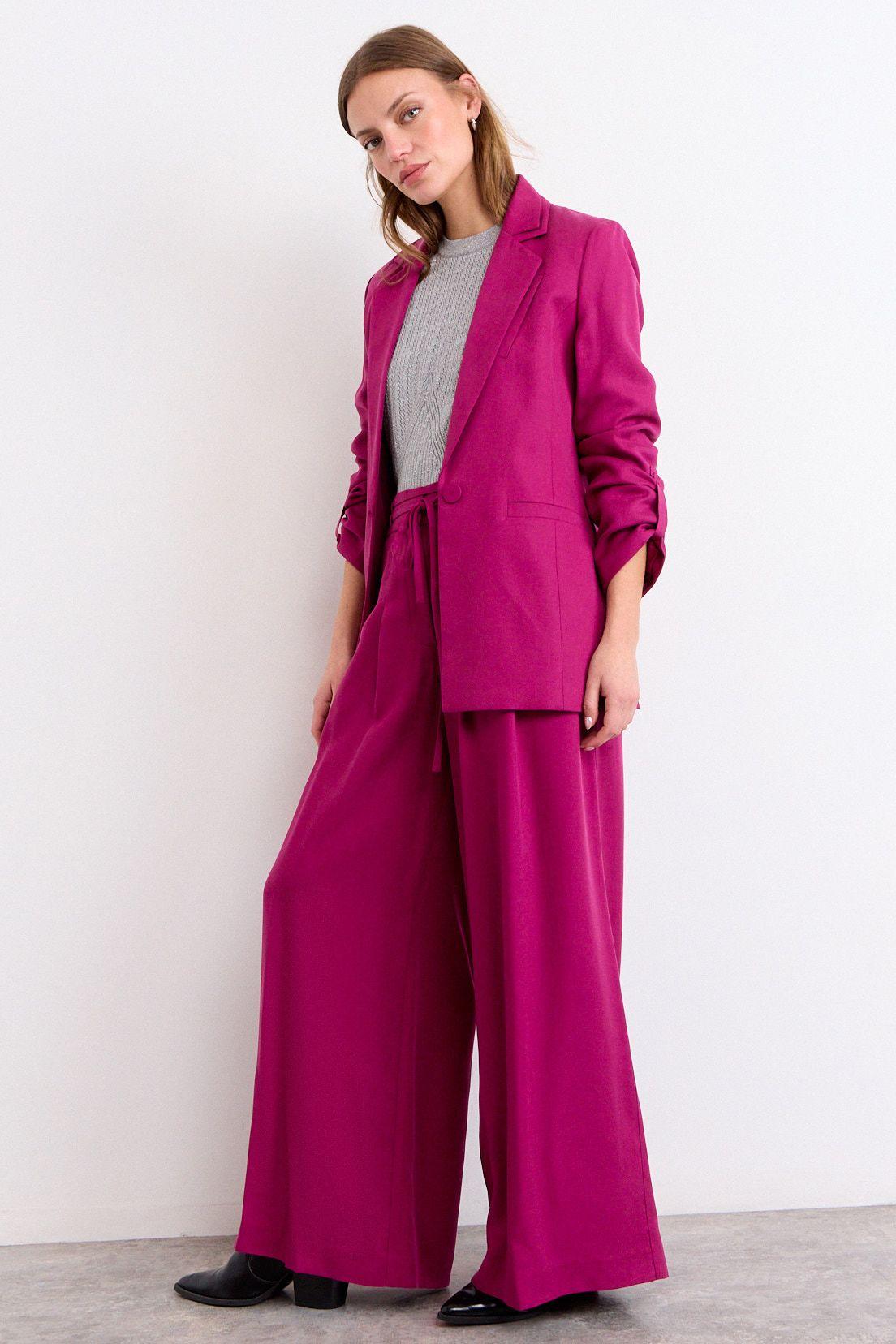 Blazer Liso Fucsia iO 16020226054112-3