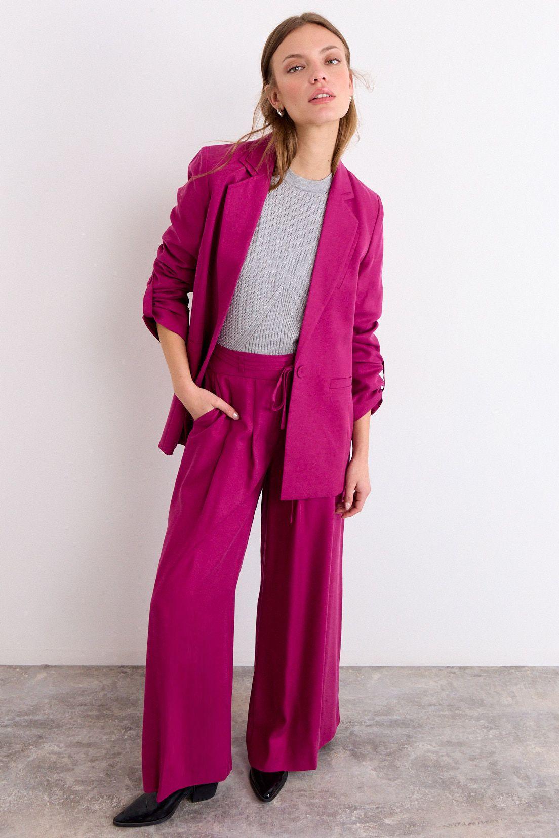 Blazer Liso Fucsia iO 16020226054112-4