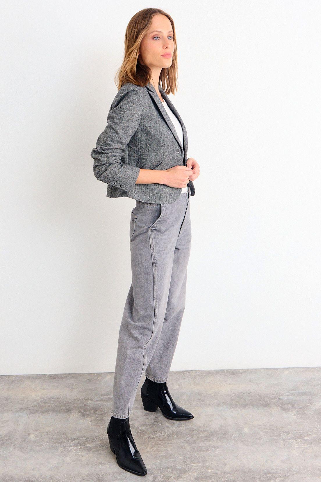 Blazer Liso Gris iO 16020126062113-3