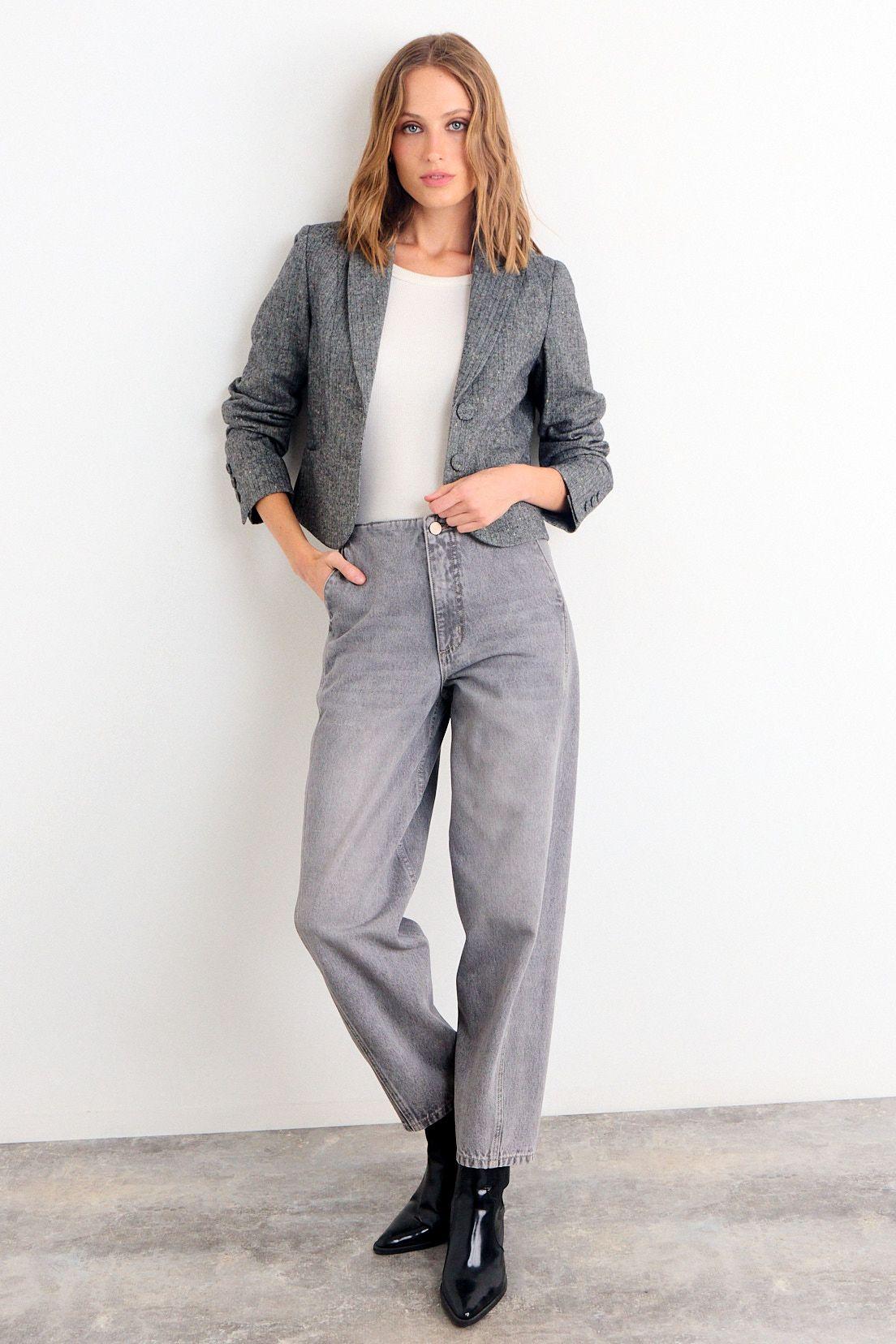 Blazer Liso Gris iO 16020126062113-4