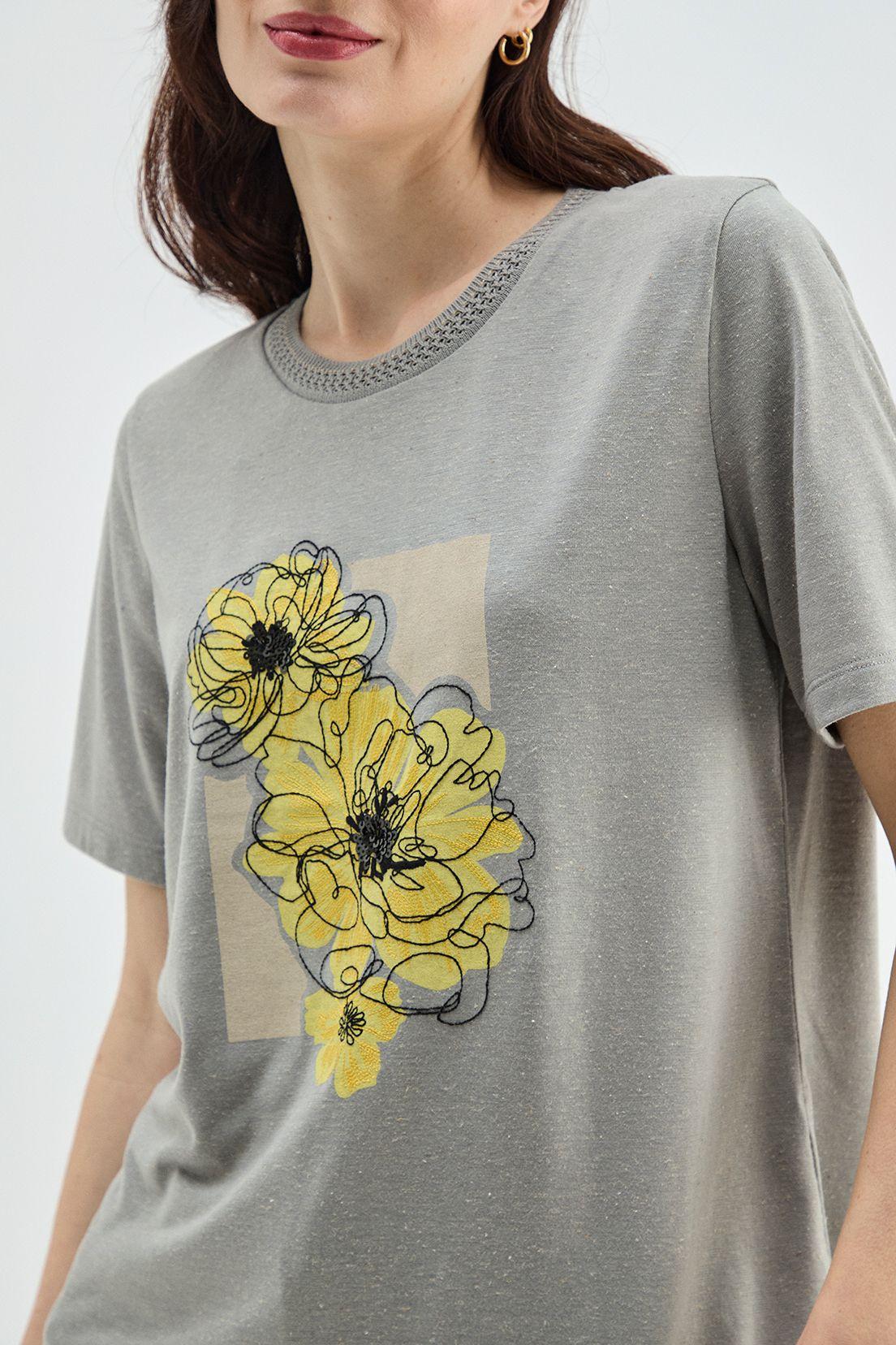 Polera Estapado Focalizado Verde Ma Griffe 14602224002126-1