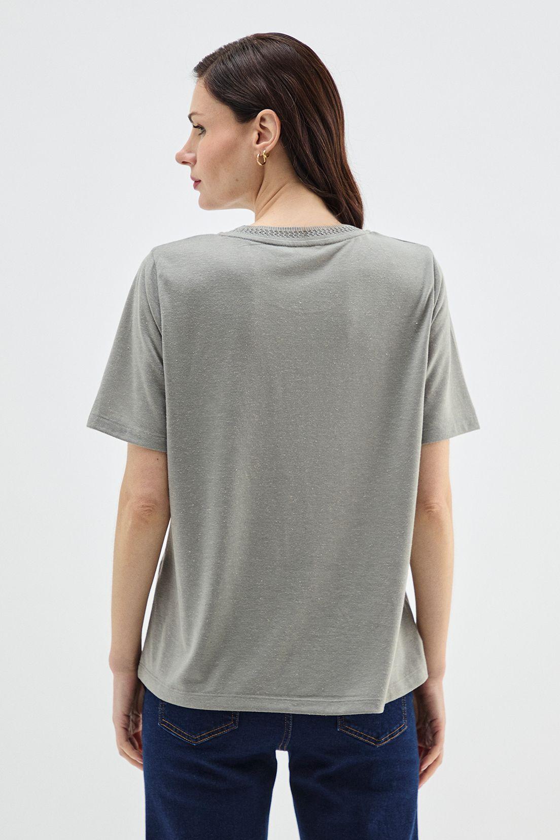 Polera Estapado Focalizado Verde Ma Griffe 14602224002126-3