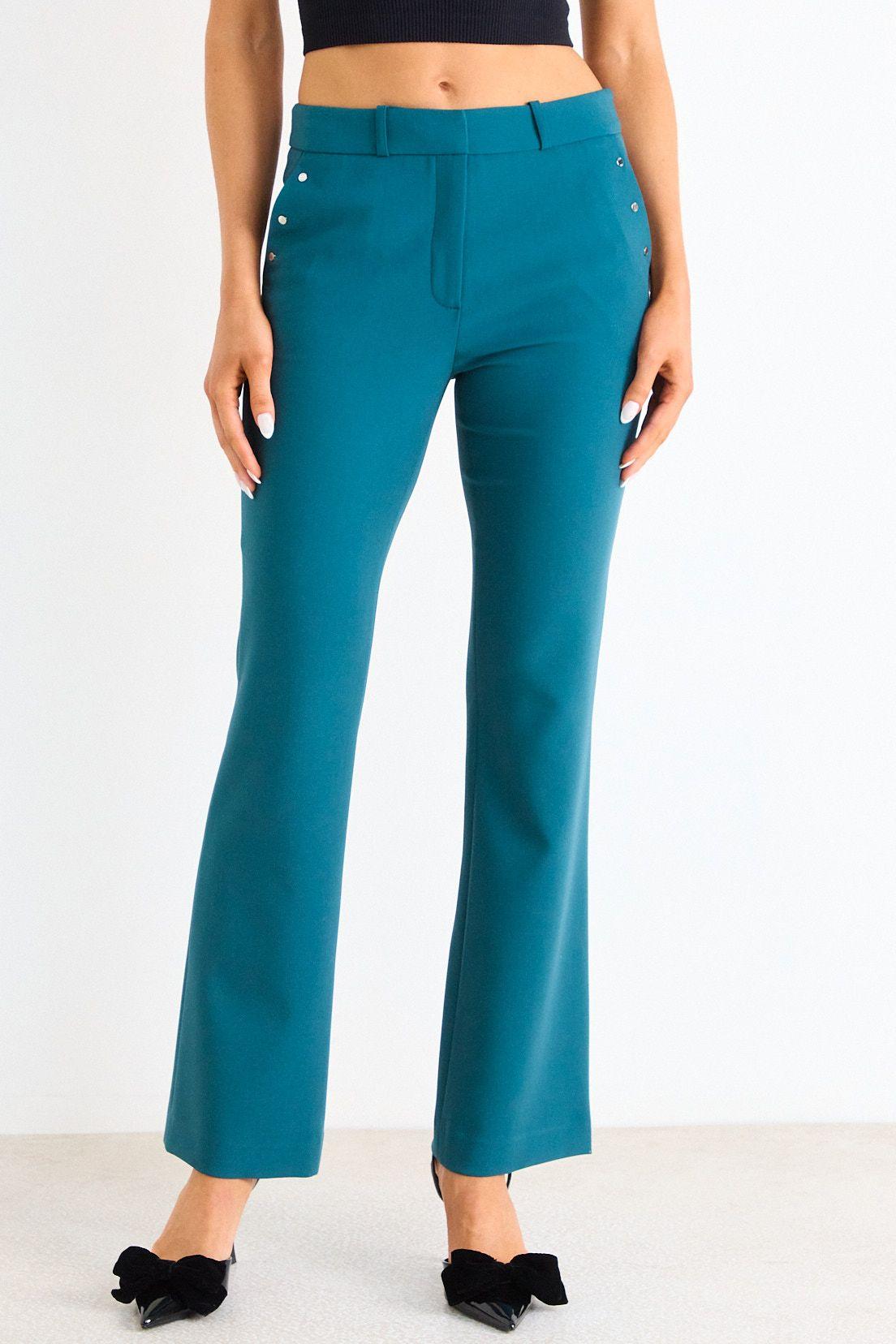 Pantalon Recto Liso Verde Ash 11007126008217-1