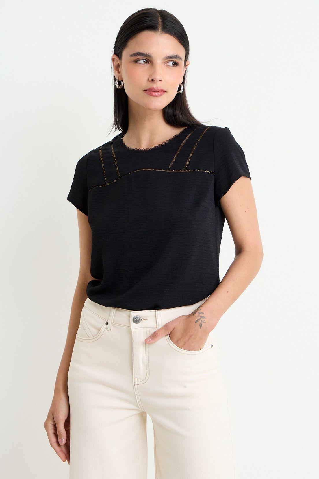 Blusa Lisa Negro Ash 14004225073102-2
