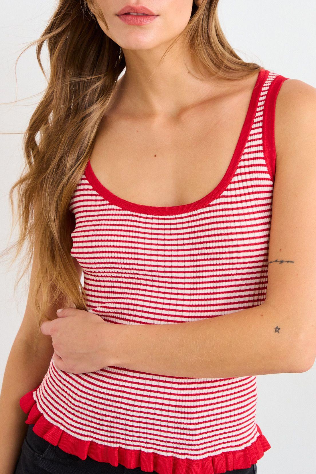 Polera Tejida Sin Mangas Rojo iO 18720126002103-1