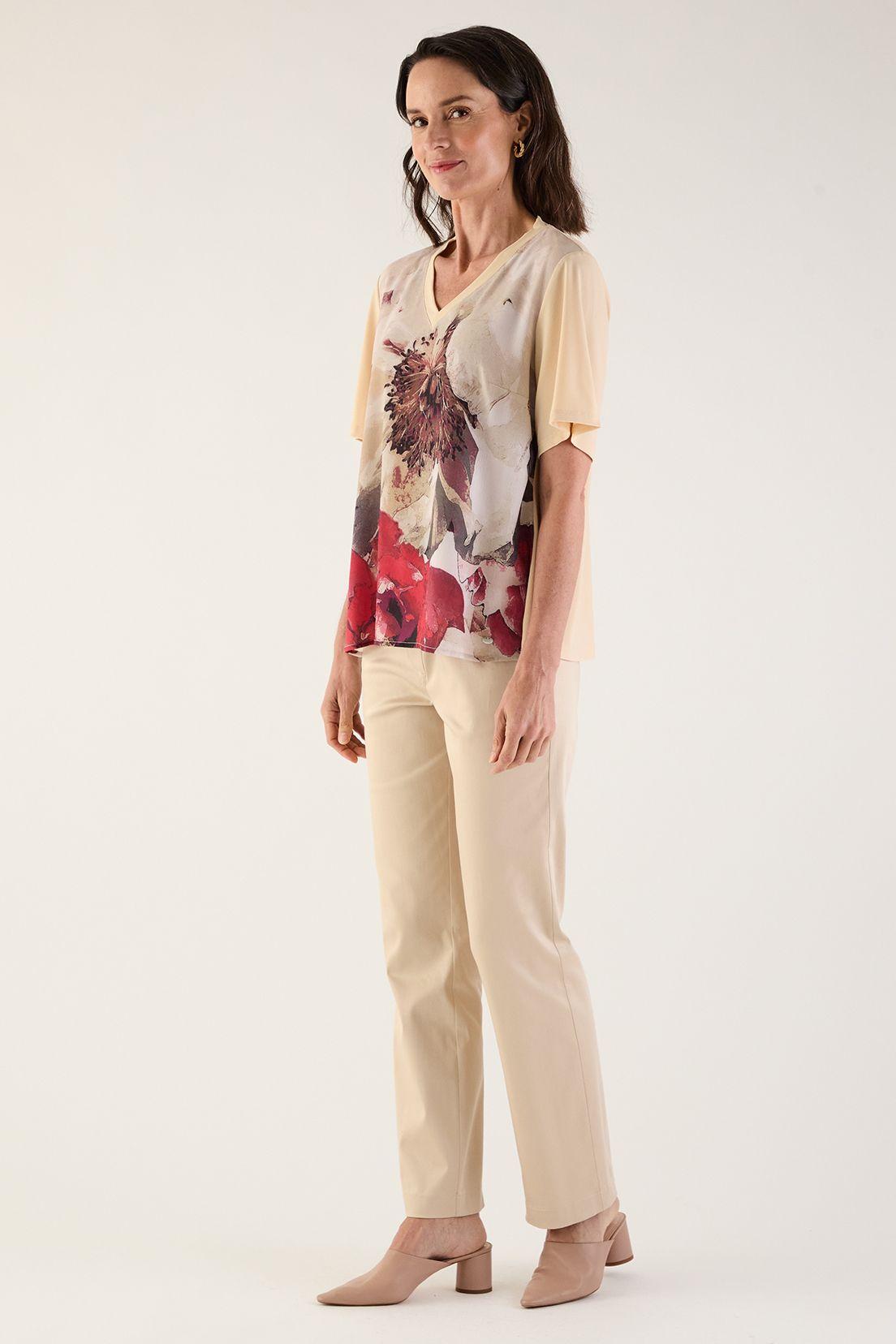 Polera Estampada Beige 14602125002106-2