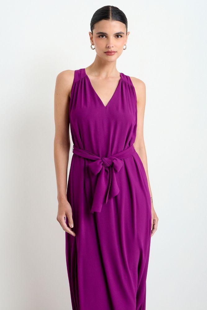 Vestido Largo Liso Morado Ash 13407225060121-1