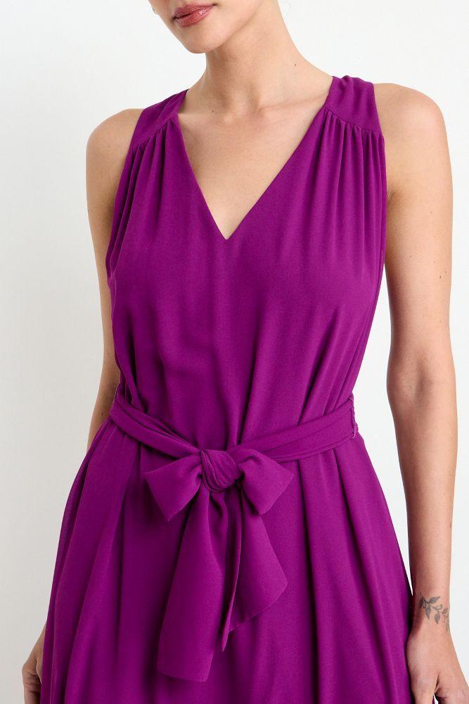 Vestido Largo Liso Morado Ash 13407225060121-2