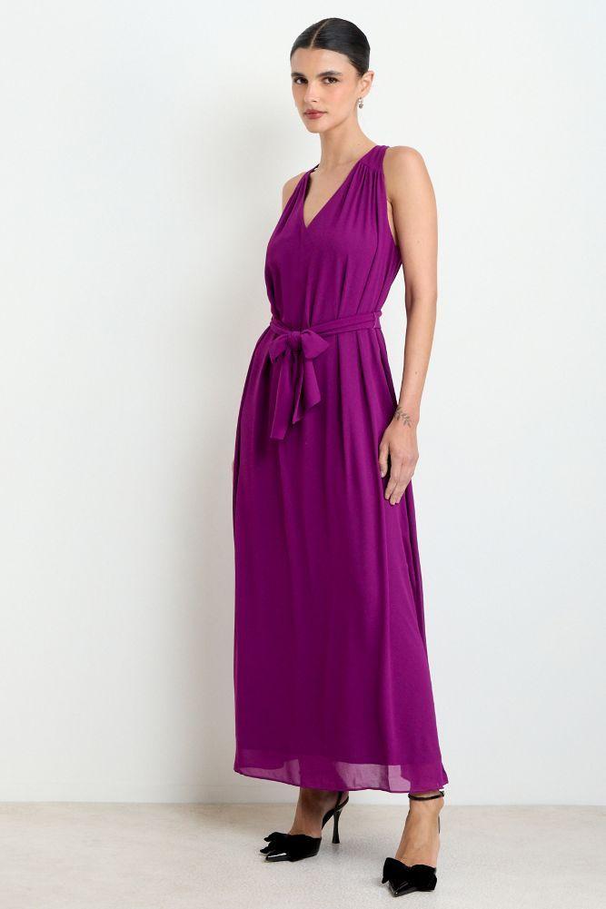 Vestido Largo Liso Morado Ash 13407225060121-3