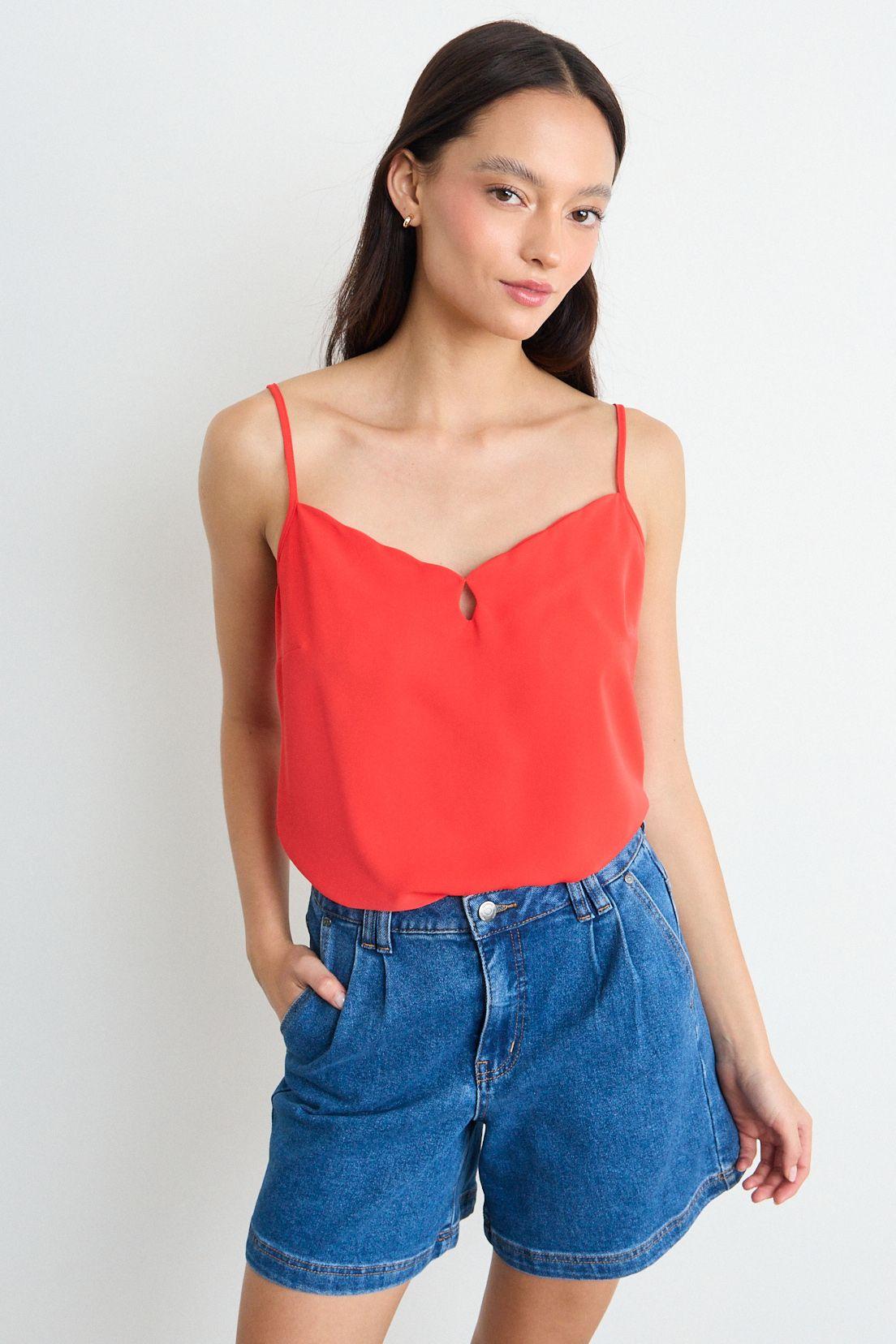 Blusa Lisa Rojo iO 14020225072103-0
