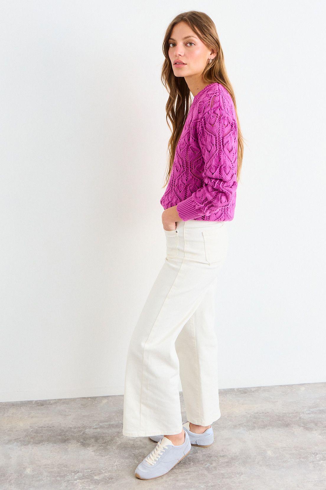 Sweater Liso Rosa iO 18120126003123-4