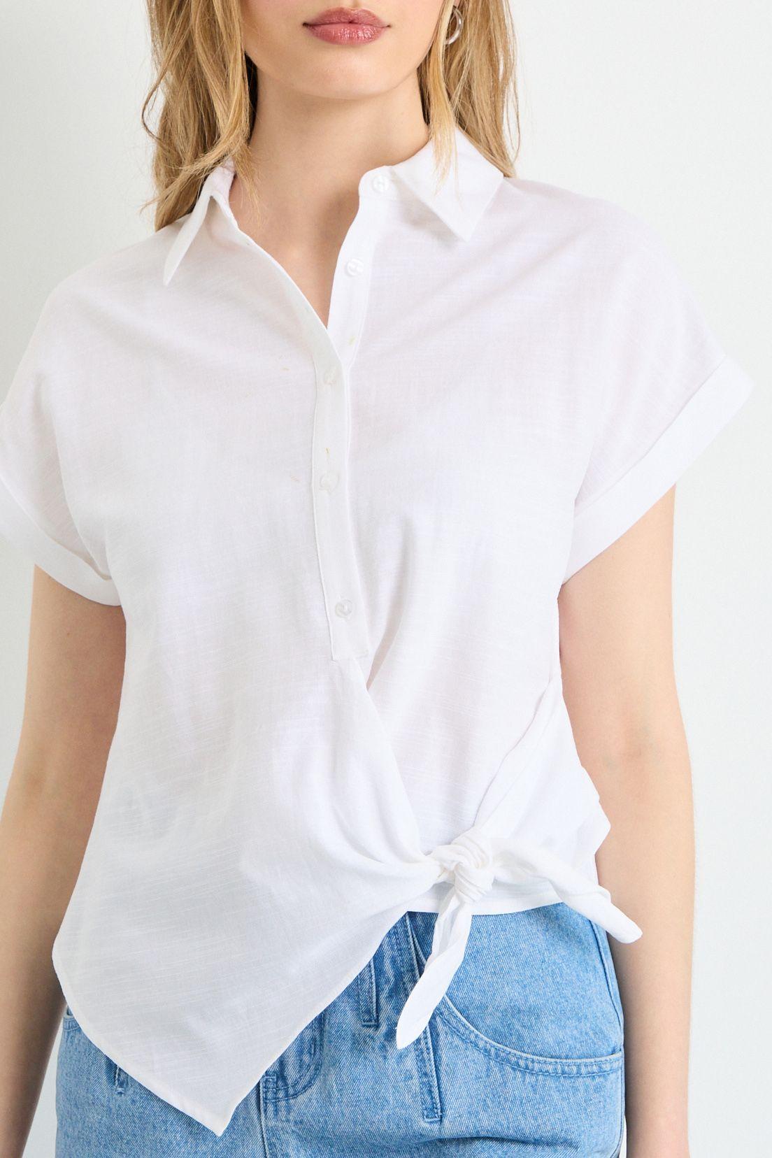 Blusas Manga Corta Crudo iO 14020225065105-1