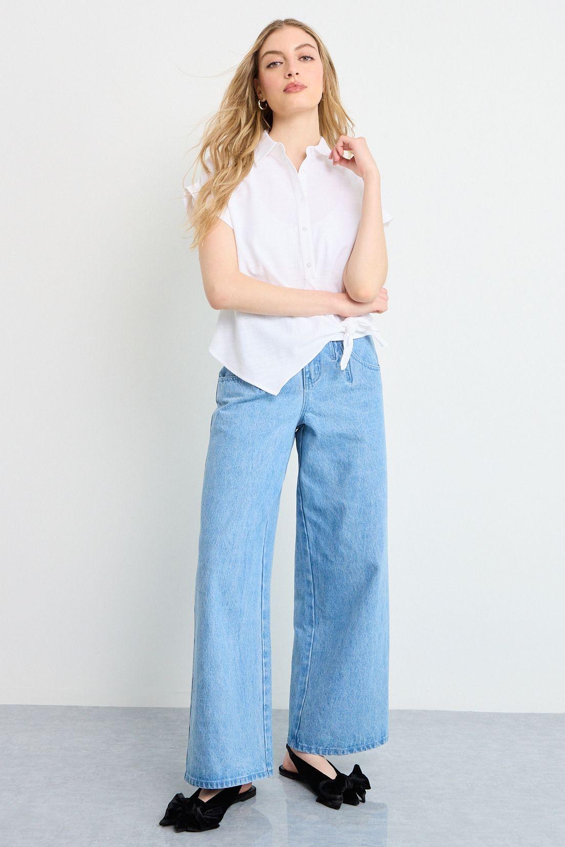 Blusas Manga Corta Crudo iO 14020225065105-4