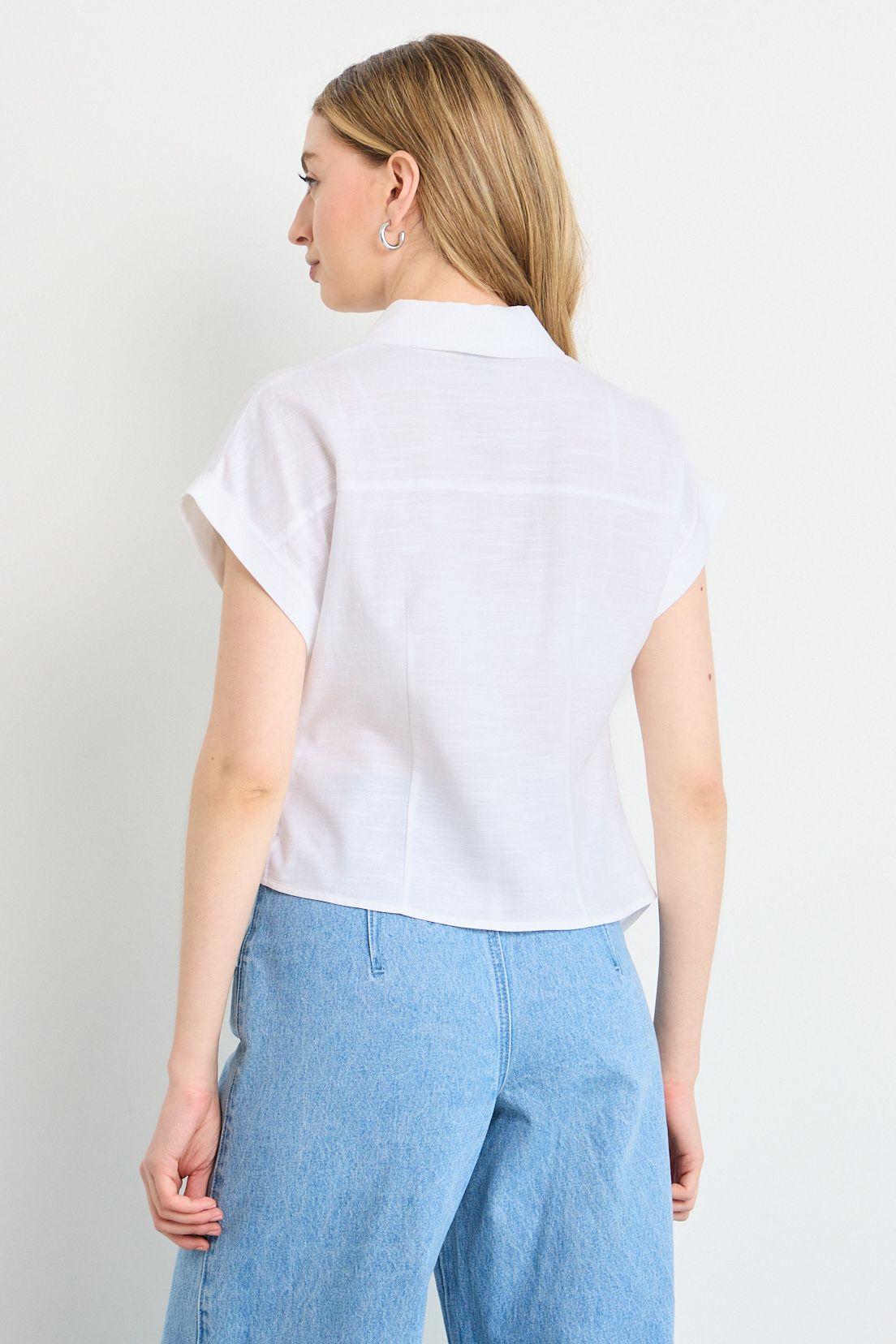 Blusas Manga Corta Crudo iO 14020225065105-2