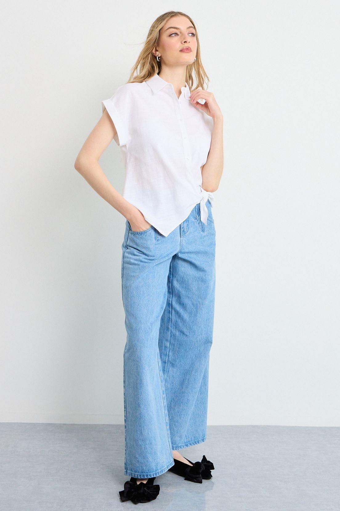 Blusas Manga Corta Crudo iO 14020225065105-3