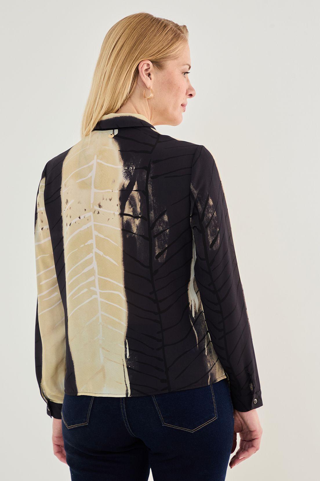 Blusa Camisera Estampada Negro 14102125058102-4