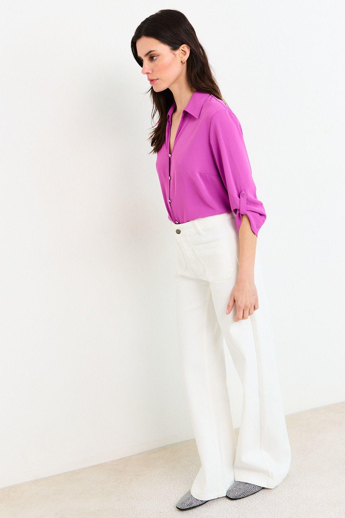 Blusas Manga Larga Morado Ash 14007226055121-3