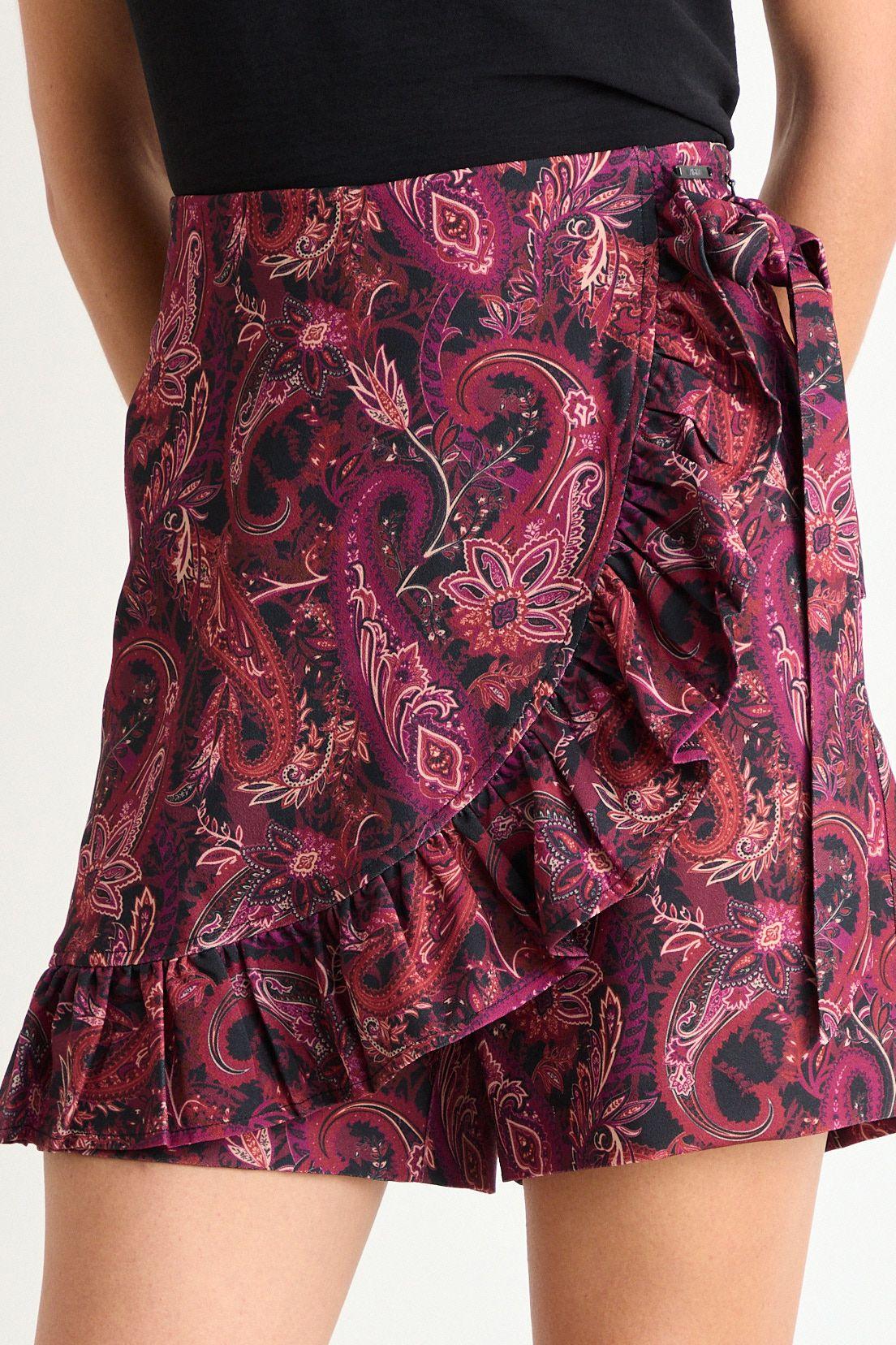 Skort Fantasia Con Lazo Burdeos Ash 11907126050112-1