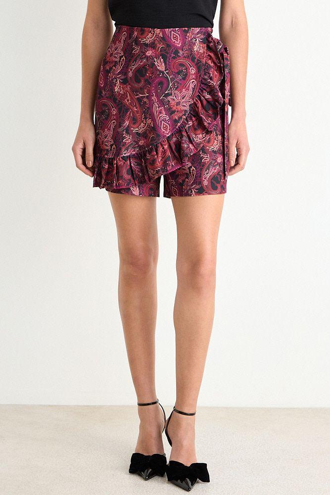 Skort Fantasia Con Lazo Burdeos Ash 11907126050112-2