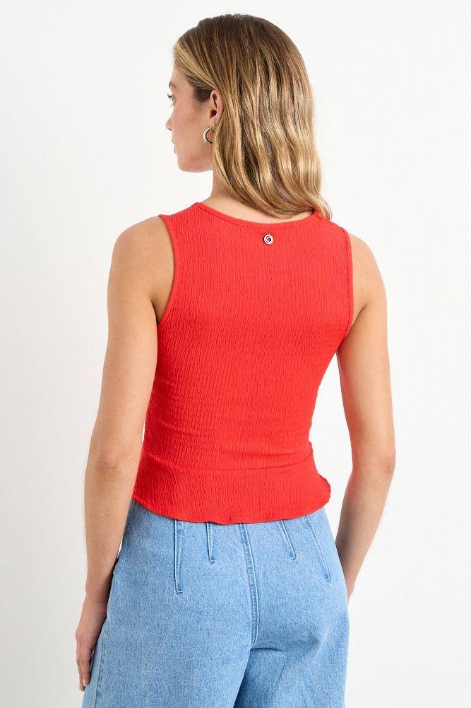 Polera Lisa Rojo iO 14220225075103-2