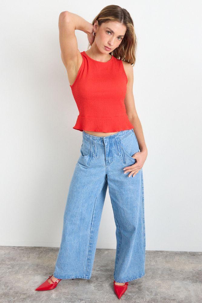 Polera Lisa Rojo iO 14220225075103-3