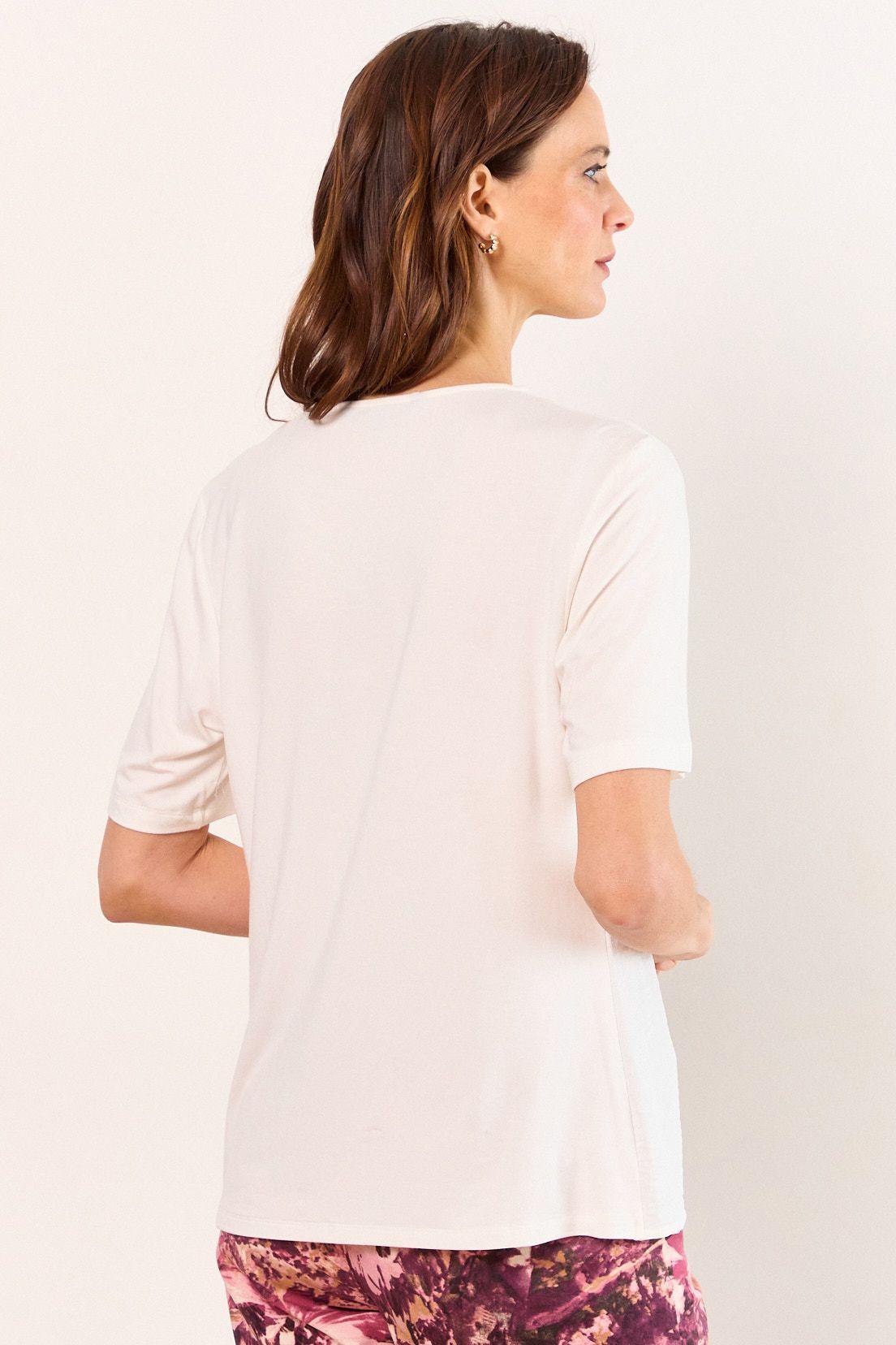 Polera Manga Corta Blanco Ma Griffe 14202226058101-2